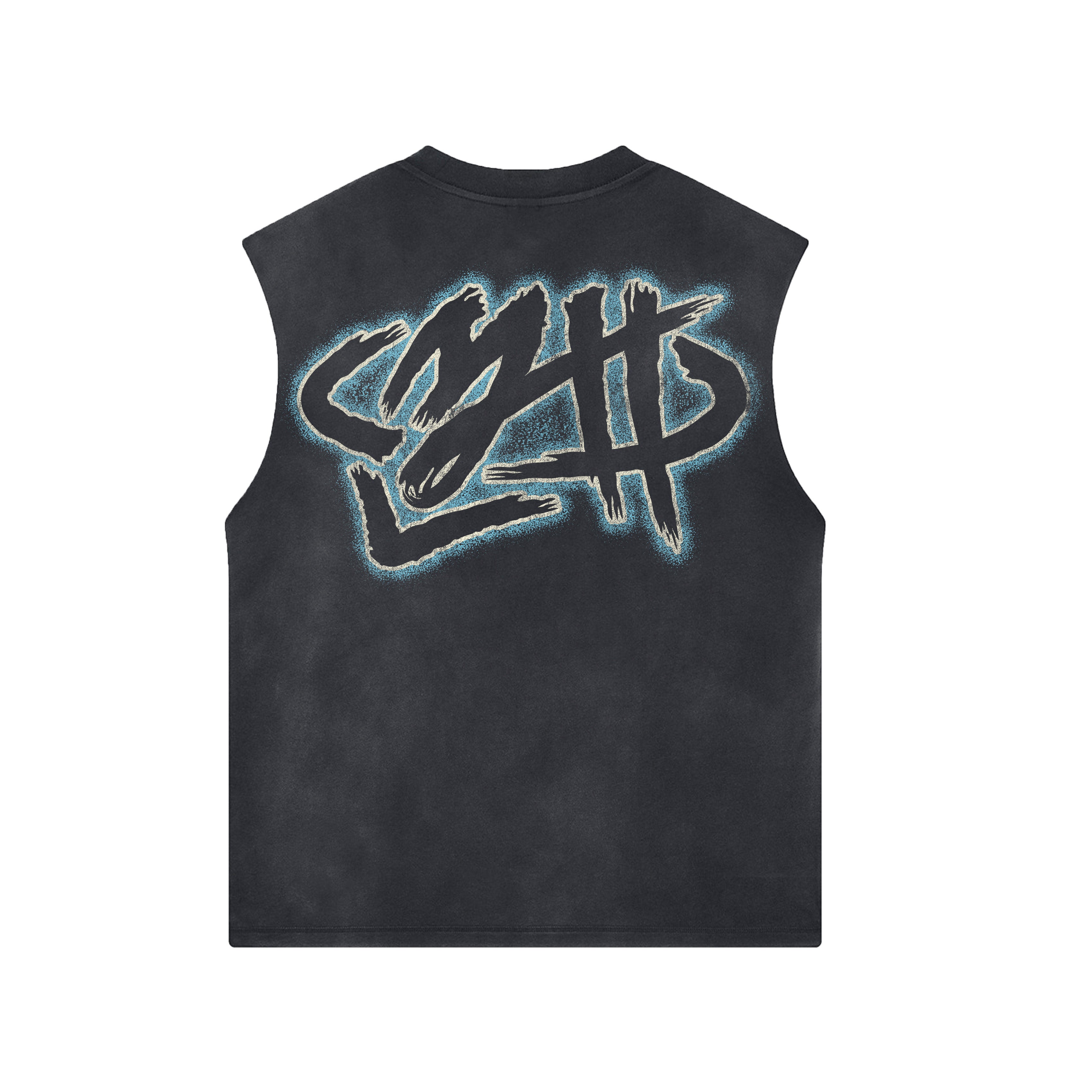 Not Promised Sleeveless Tee - Black