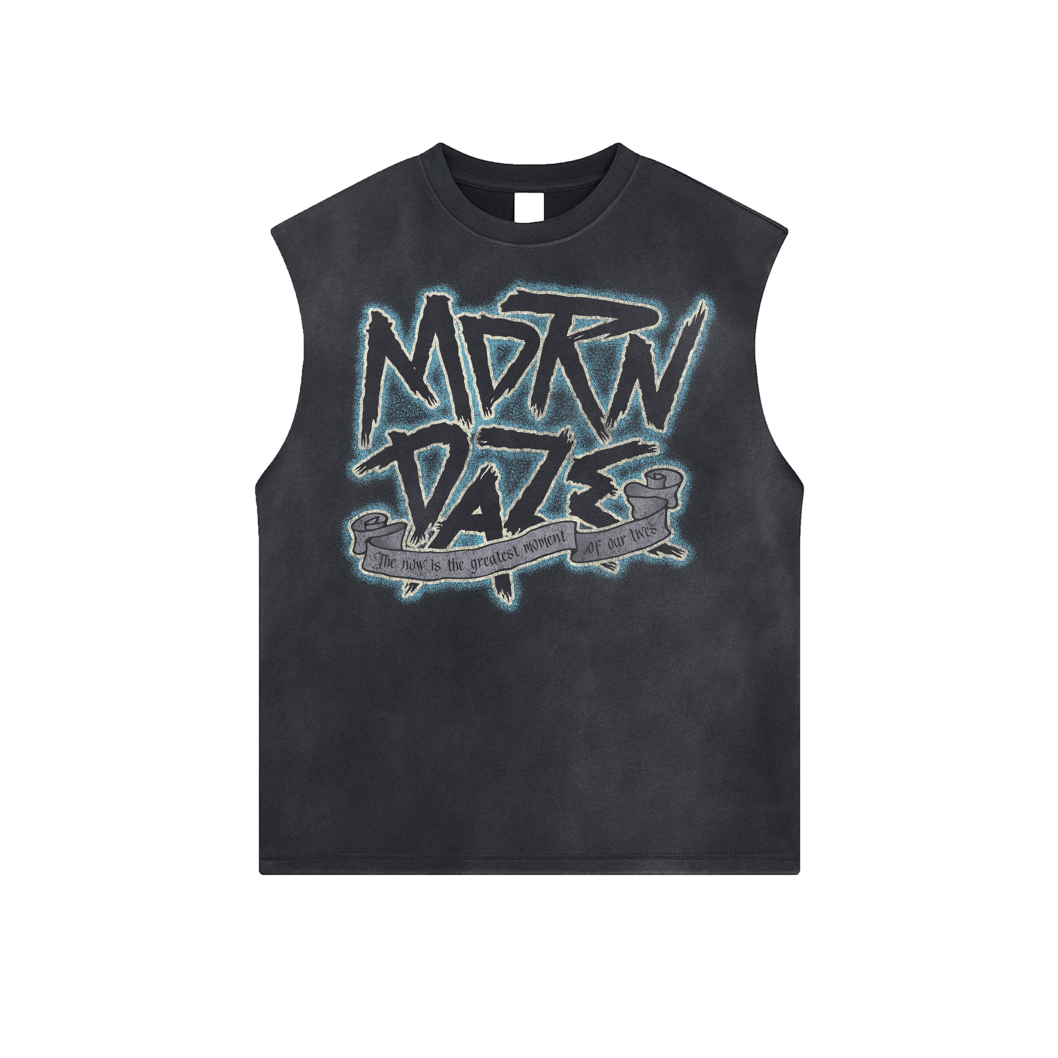 Not Promised Sleeveless Tee - Black