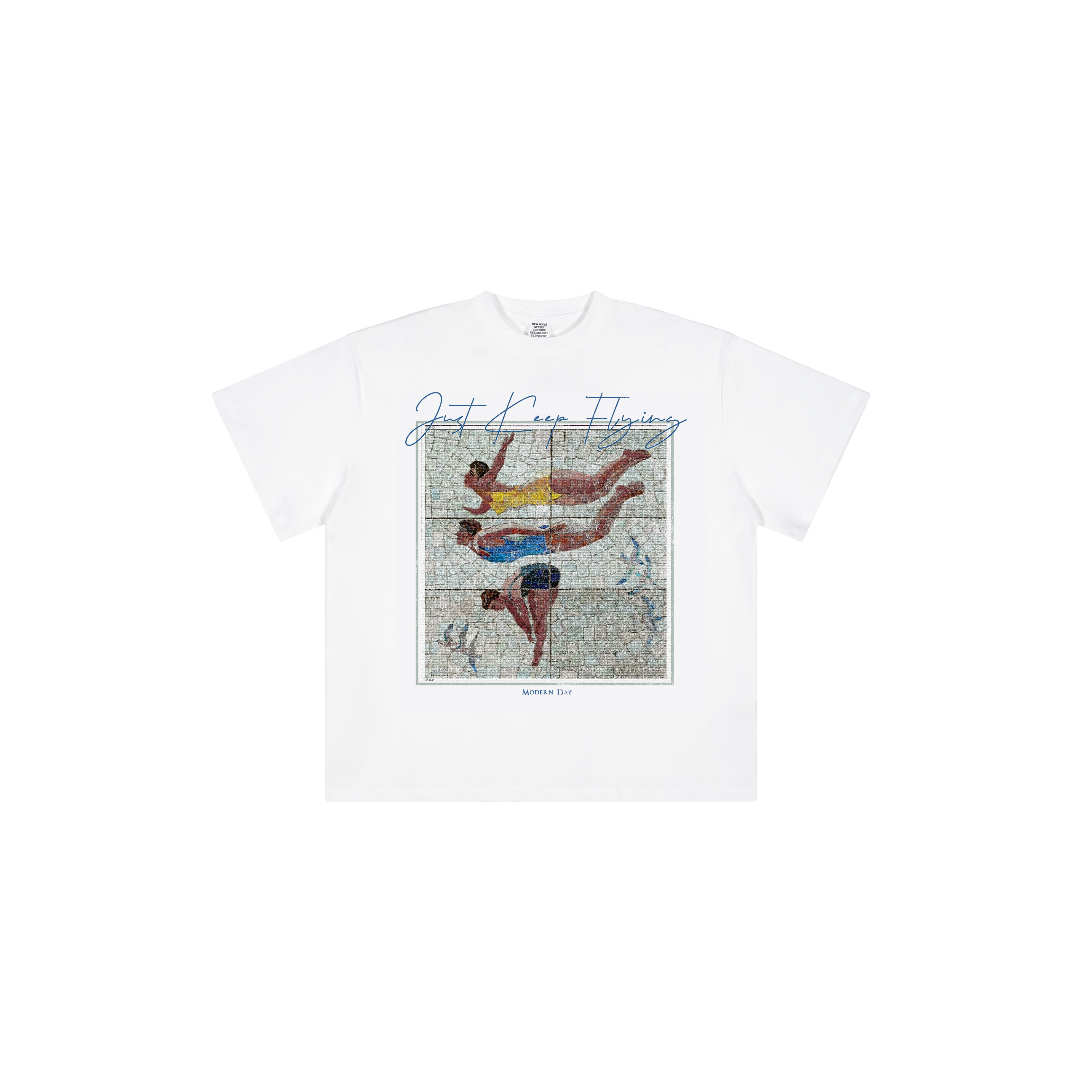 Just Keep Flying Tee - White