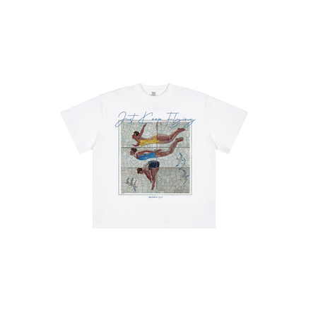 Just Keep Flying Tee - White