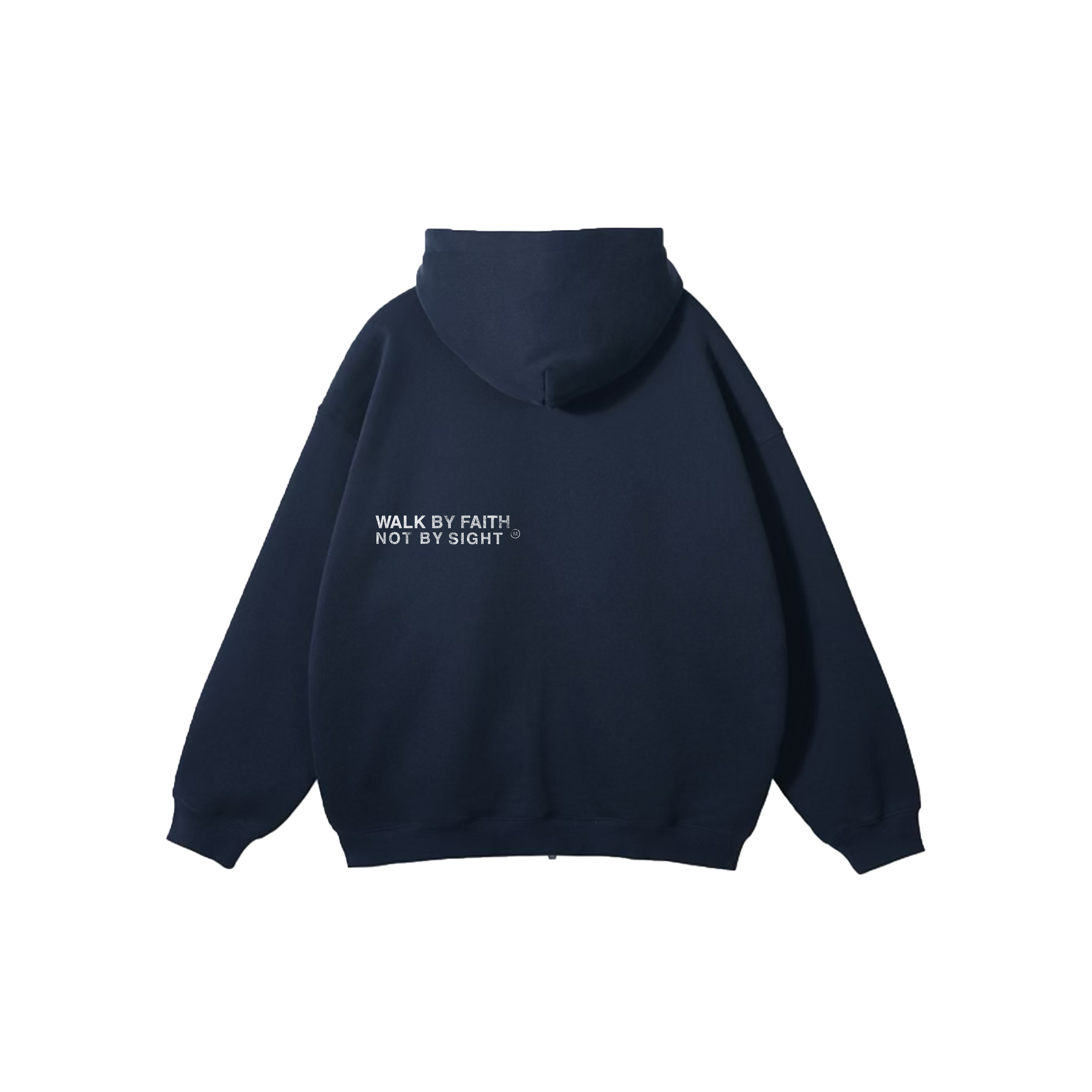 Navy "Walk by Faith" Zip Ups