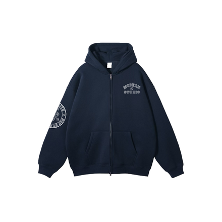 Navy "Walk by Faith" Zip Ups