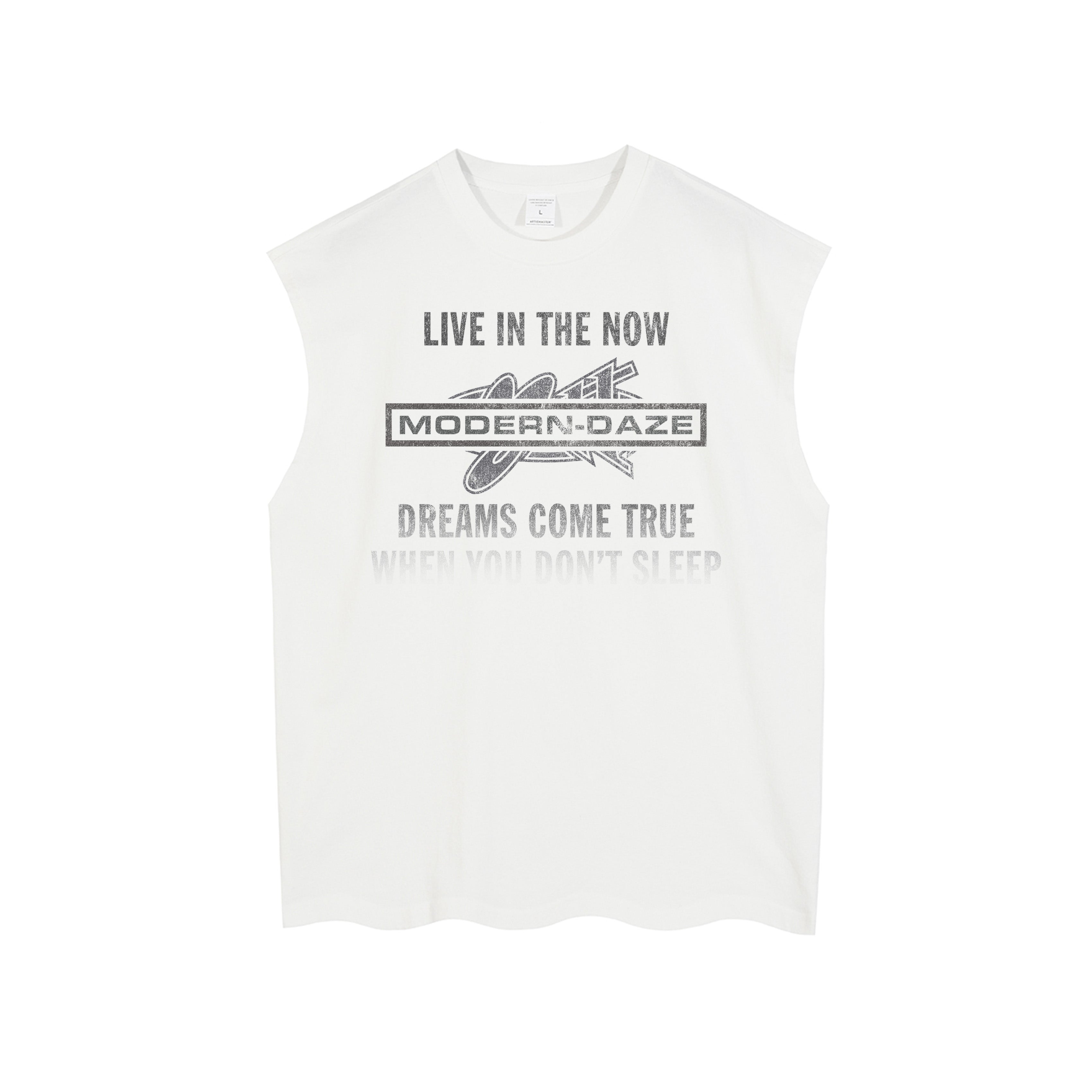 Degenerate Sleeveless Tee - White